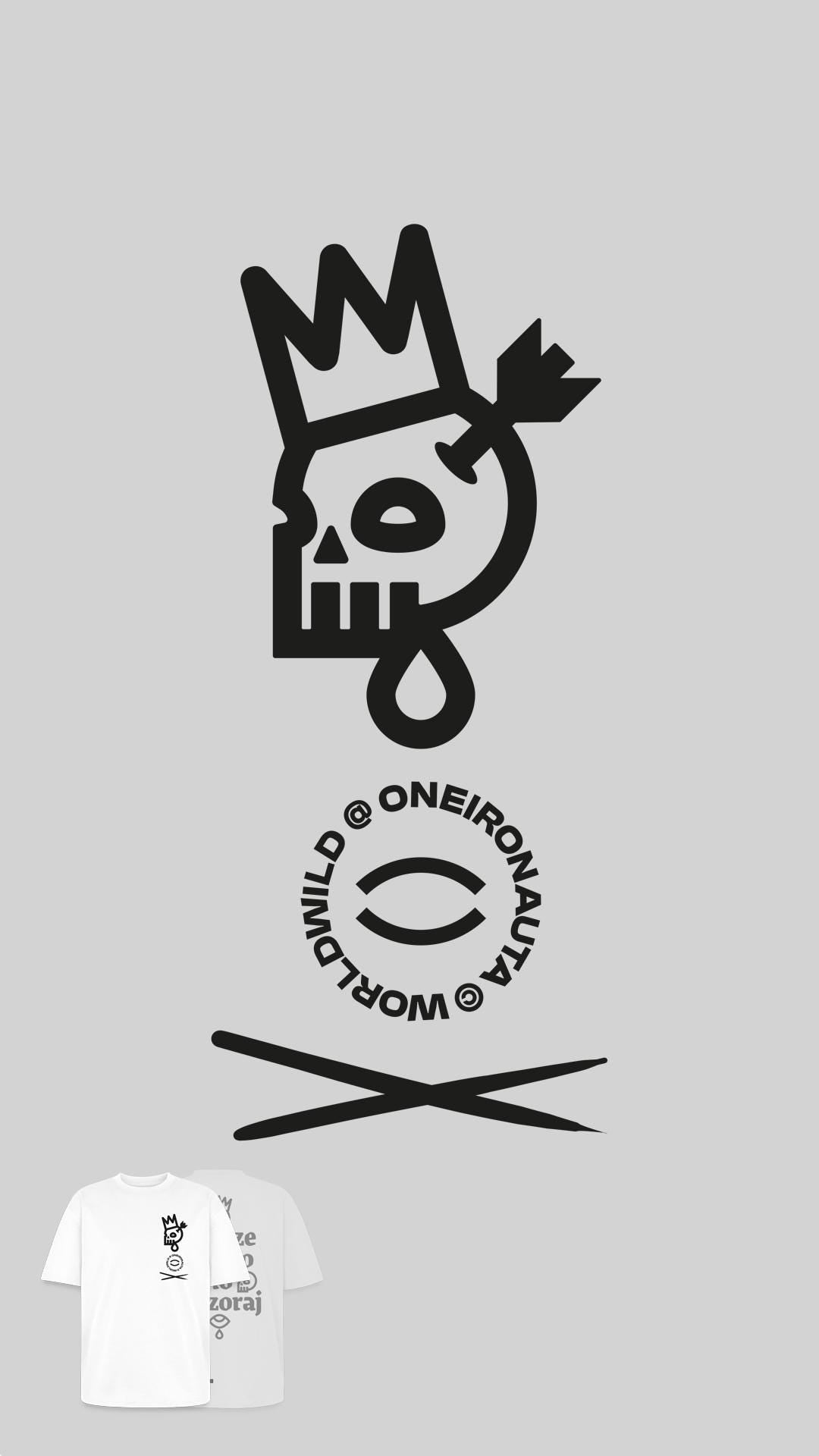 JUTRO WCZORAJ Oversized Unisex T-shirt