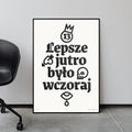 Plakat JUTRO WCZORAJ