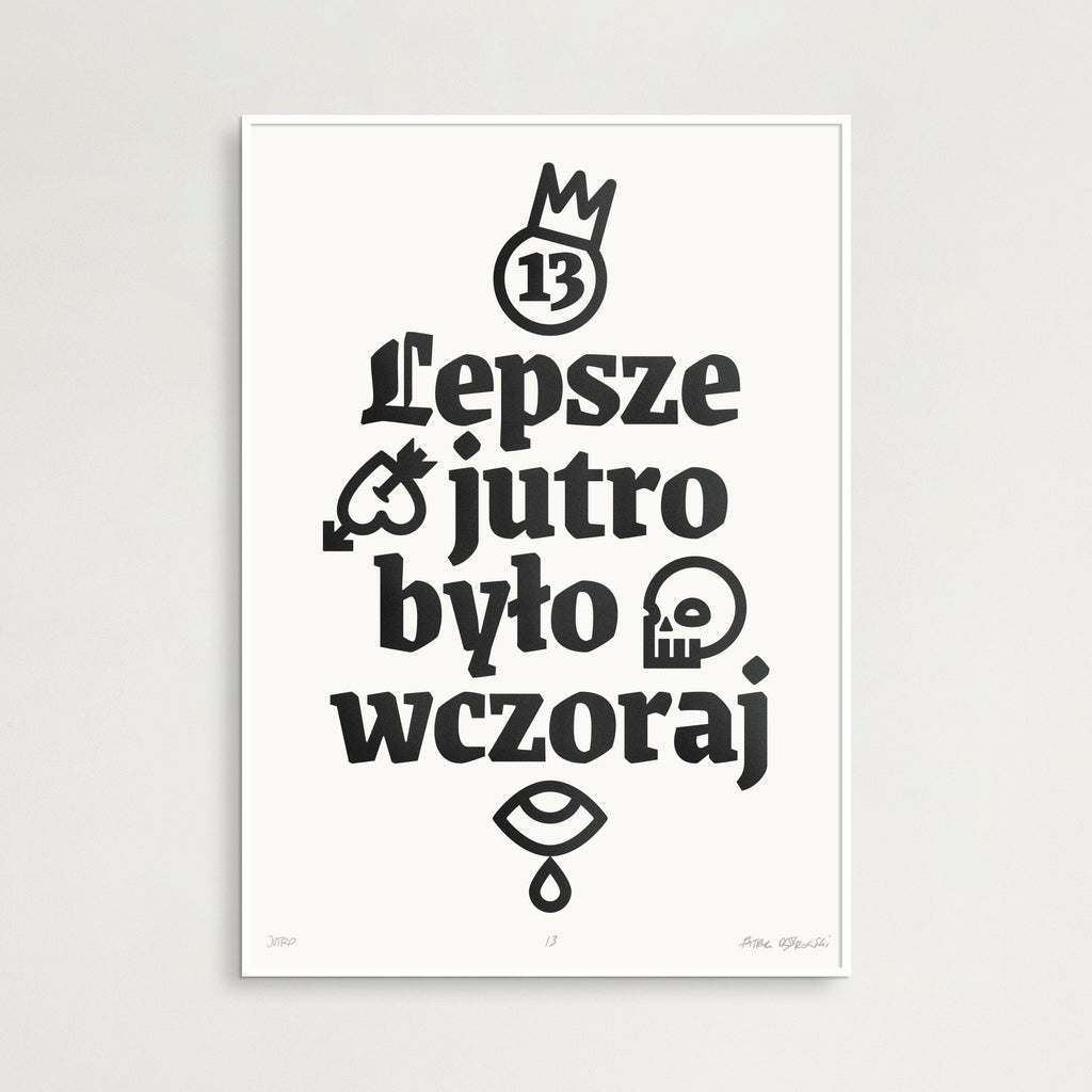 Plakat JUTRO WCZORAJ